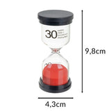 Timglas set 6-pack 1-30 min färgglada för barn 3+