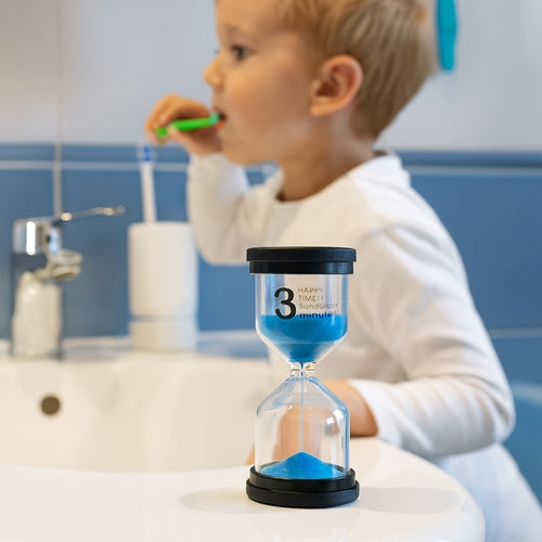 Timglas set 6-pack 1-30 min färgglada för barn 3+