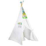 Tipi lektält barn 100x100x150 cm vattenavvisande polyester molnmönster
