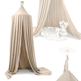 Tipitält draperi ljusrosa polyester 70 cm med monteringsset