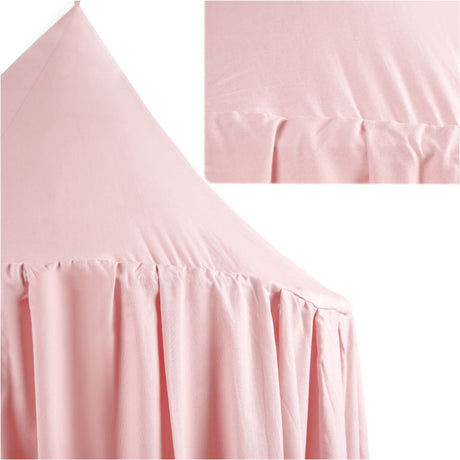 Tipitält draperi ljusrosa polyester 70 cm med monteringsset