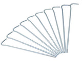 Tältpinnar i stål 31 cm 10-pack silver
