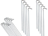 Tältpinnar i stål 31 cm 10-pack silver