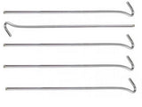 Tältpinnar i stål 31 cm 10-pack silver