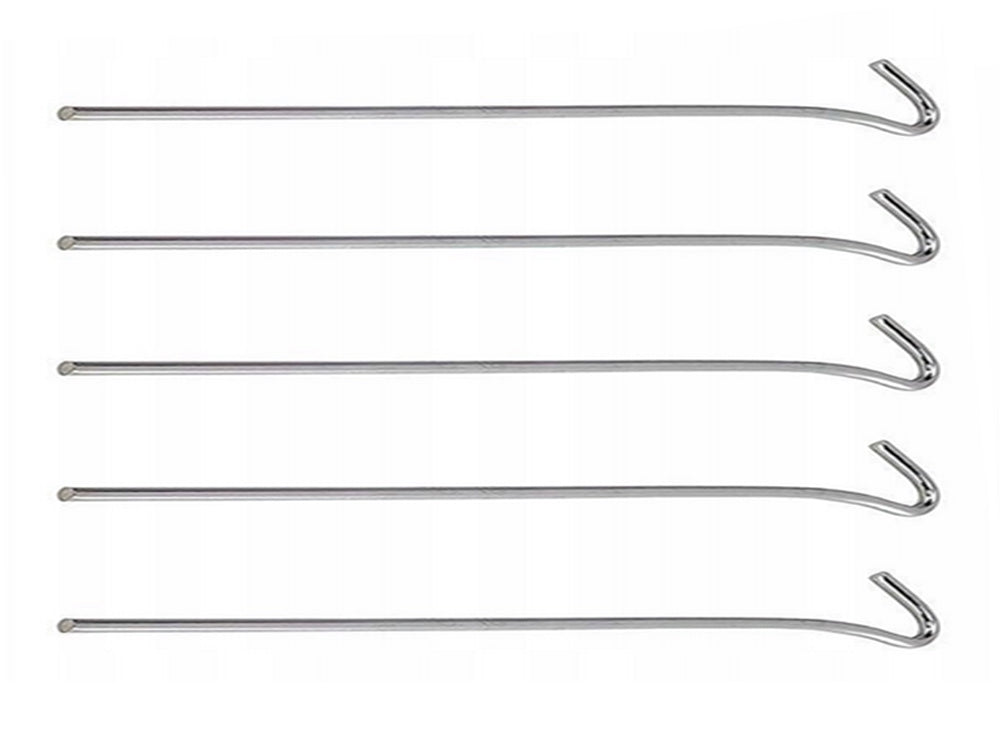 Tältpinnar i stål 31 cm 10-pack silver