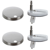 Toalettlock mjukstängande universell vit PP 44x37 cm 6-23 cm hålavstånd