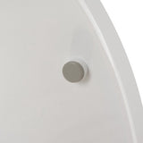 Toalettlock mjukstängande universell vit PP 44x37 cm 6-23 cm hålavstånd