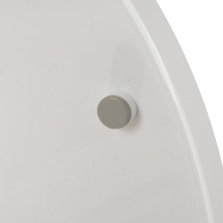 Toalettlock mjukstängande universell vit PP 44x37 cm 6-23 cm hålavstånd
