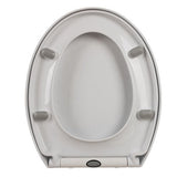 Toalettlock mjukstängande universell vit PP 44x37 cm 6-23 cm hålavstånd