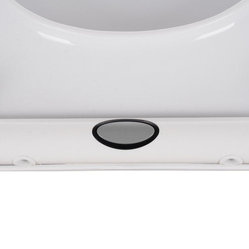 Toalettlock mjukstängande universell vit PP 44x37 cm 6-23 cm hålavstånd