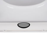 Toalettlock mjukstängande universell vit PP 44x37 cm 6-23 cm hålavstånd