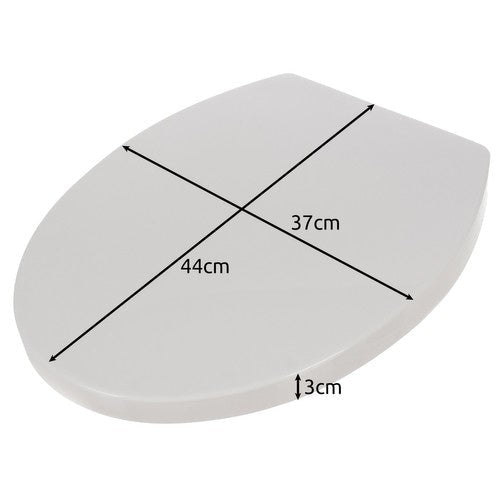 Toalettlock mjukstängande universell vit PP 44x37 cm 6-23 cm hålavstånd