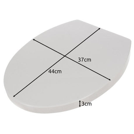 Toalettlock mjukstängande universell vit PP 44x37 cm 6-23 cm hålavstånd