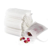 Tomma tepåsar för löste 100-pack 7x9 cm med snöre 3–8 g