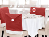 Tomteluvor till stolar stolsöverdrag röd 6-pack 50x68 cm