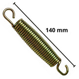 Trampolinfjäder 140 mm galvaniserat stål 3 mm för 8FT/10FT 244/305 cm