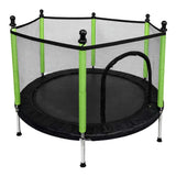 Trampolin för barn 140 cm med säkerhetsnät, 10 bollar, 150 kg