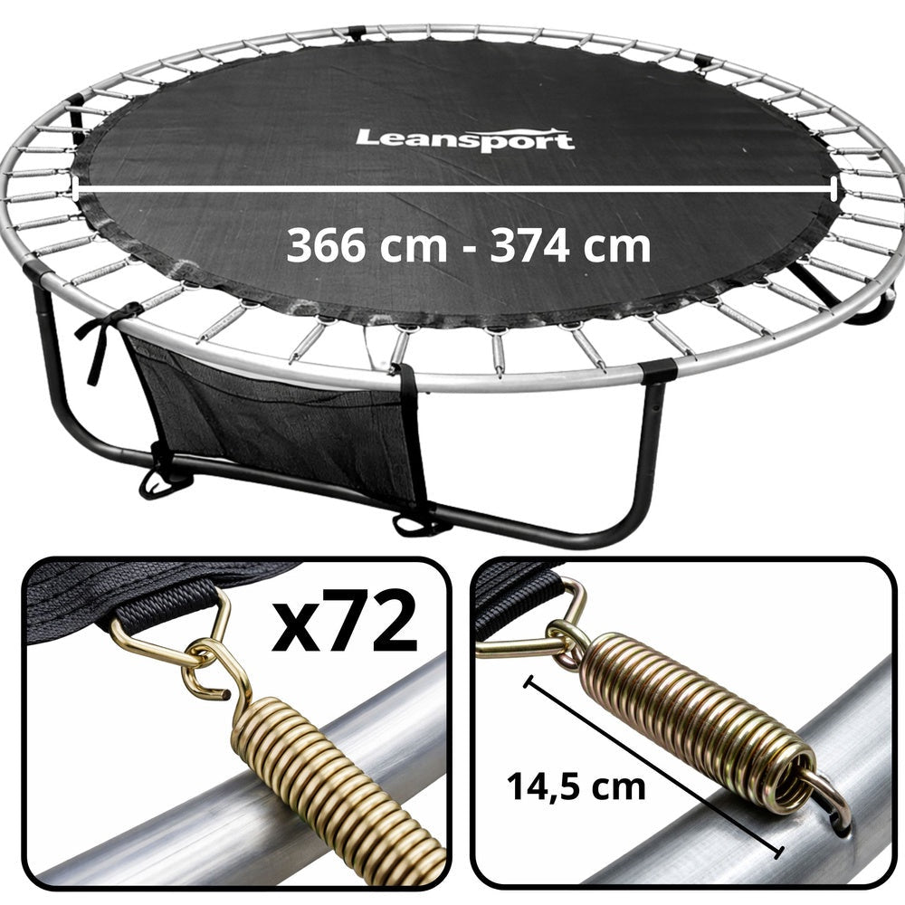 Trampolinmatta 12FT 366-374 cm för 72 fjädrar, reservdel