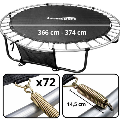 Trampolinmatta 12FT 366-374 cm för 72 fjädrar, reservdel
