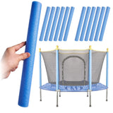 Trampolinstolpskydd skum 12-pack 41 cm blå, passar de flesta trampoliner