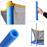 Trampolinstolpskydd skum 12-pack 41 cm blå, passar de flesta trampoliner