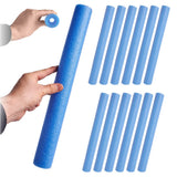 Trampolinstolpskydd skum 12-pack 41 cm blå, passar de flesta trampoliner