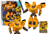 Transformerande robotbil 2-i-1 gul, 23,5 cm, från 3 år