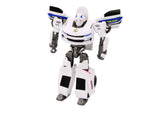 Transformers leksaksbil polisbil som blir robot 2-i-1 23,5 cm