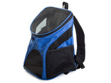 Transportryggsäck hund/katt nylon blå 33x30x25 cm max 10 kg
