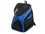 Transportryggsäck hund/katt nylon blå 33x30x25 cm max 10 kg