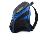 Transportryggsäck hund/katt nylon blå 33x30x25 cm max 10 kg