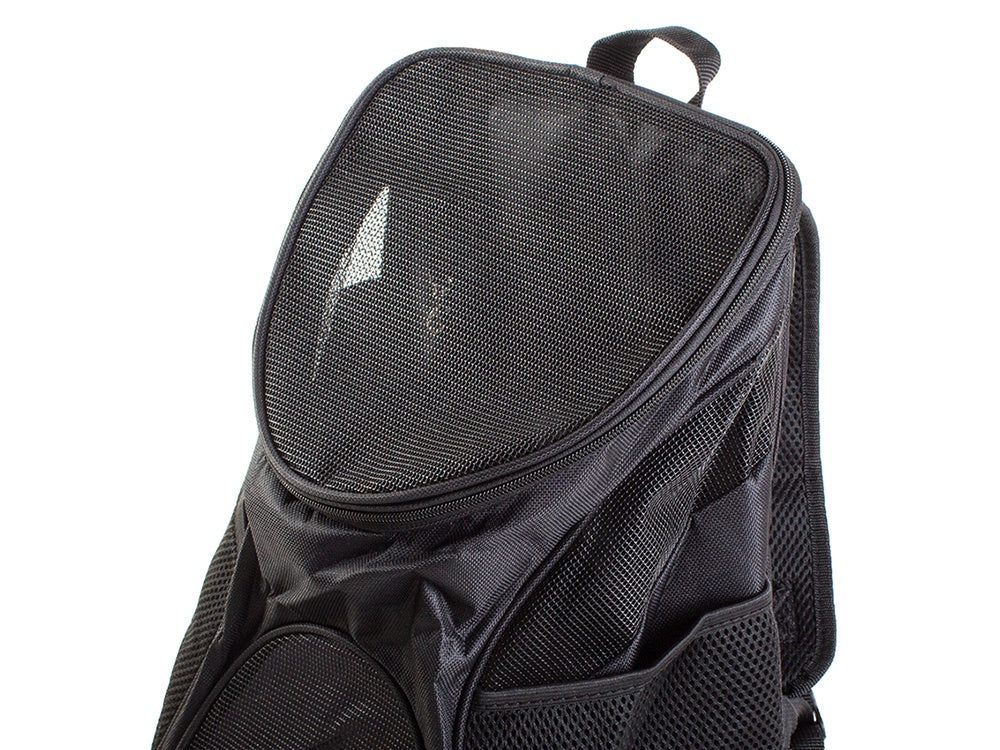 Transportryggsäck hund/katt nylon svart 33x30x25 cm max 10 kg