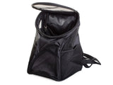 Transportryggsäck hund/katt nylon svart 33x30x25 cm max 10 kg