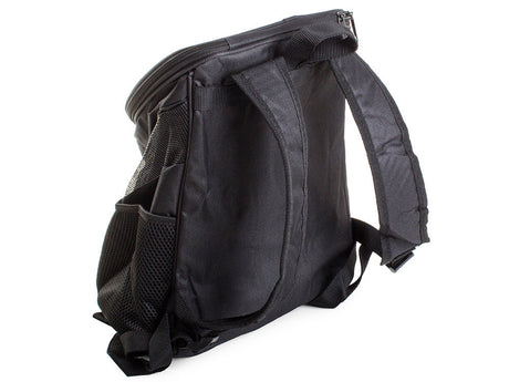 Transportryggsäck hund/katt nylon svart 33x30x25 cm max 10 kg