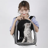 Transportväska för hund/katt 41x35x24 cm max 10 kg plexiglasfront