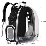 Transportväska för hund/katt 41x35x24 cm max 10 kg plexiglasfront