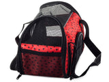 Transportväska hund/katt 41x23x27 cm med insats, röd
