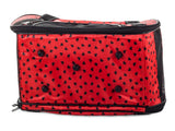 Transportväska hund/katt 41x23x27 cm med insats, röd
