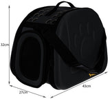 Transportväska husdjur EVA-skum svart max 6 kg 43x32x27 cm