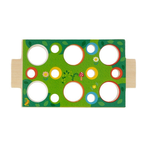 Träbil formsorterare i trä 30x15x10 cm flerfärgad 2+ år