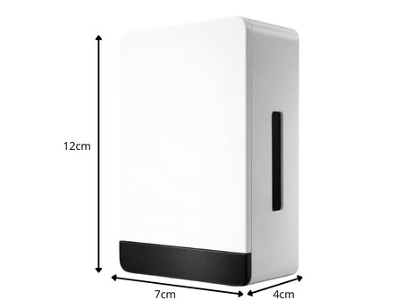 Trådbunden dörrklocka 230 V 80 dB ding-dong vit 12x7x4 cm