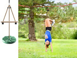 Trädgårdsgunga rund Ø30 cm grön max 75 kg rep 190 cm