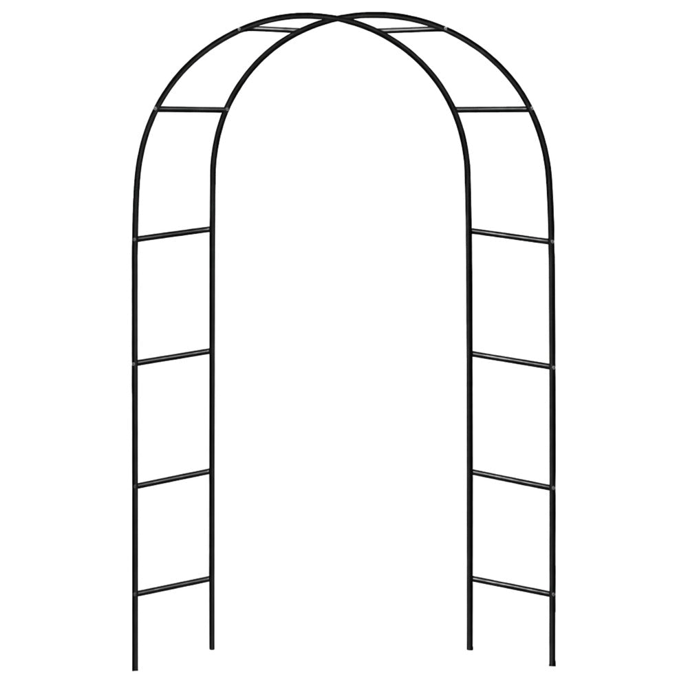 Trädgårdspergola båge 240x140x38 cm pulverlackerat stålrör 13 mm