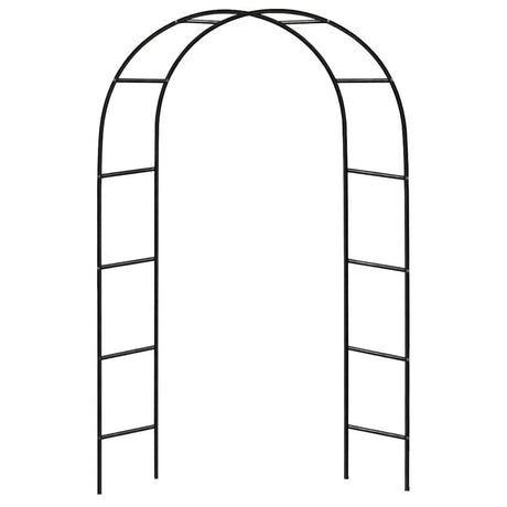 Trädgårdspergola båge 240x140x38 cm pulverlackerat stålrör 13 mm