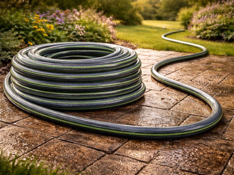 Trädgårdsslang 1/2 tum 30 m 3-lagers PVC/gummi UV-resistent