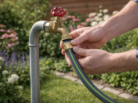 Trädgårdsslang 1/2 tum 30 m 3-lagers PVC/gummi UV-resistent