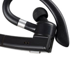Trådlösa Bluetooth-hörlurar med powerbank-fodral display svart