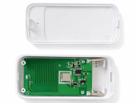 Trådlös dörrklocka 300 m 38 melodier blå LED vit batteridriven