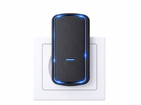 Trådlös dörrklocka IP68 batterifri knapp 130 m 38 melodier