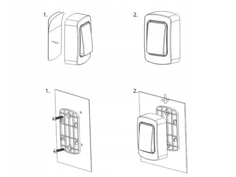 Trådlös dörrklocka IP68 batterifri knapp 130 m 38 melodier